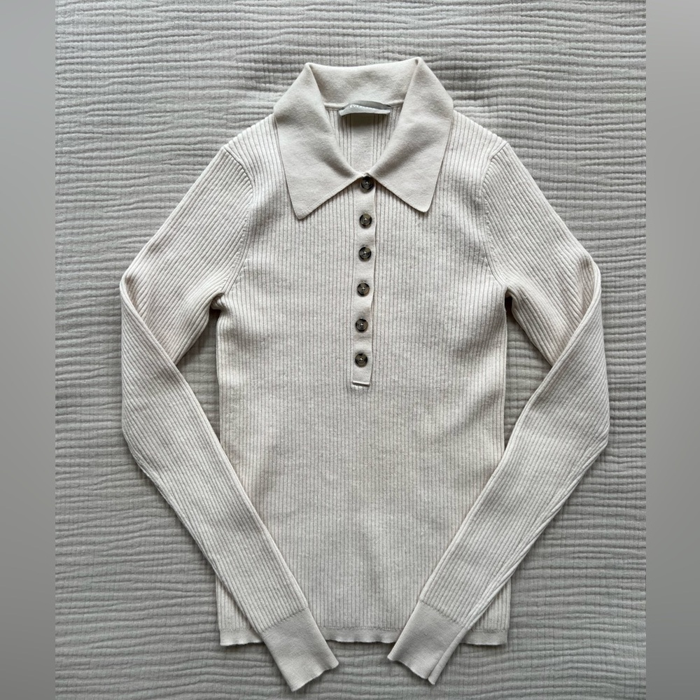 Merino Long Sleeve Polo by Everlane